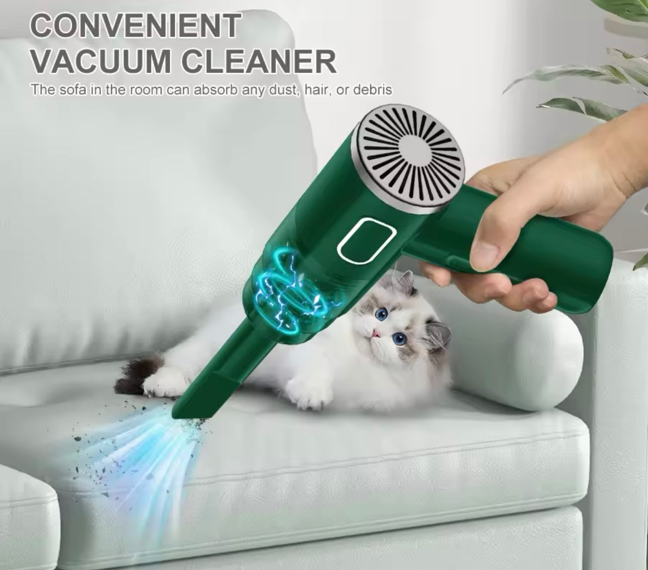 Portable Wireless Vacuum Cleaner - Powerful Mini Cleaning Machine