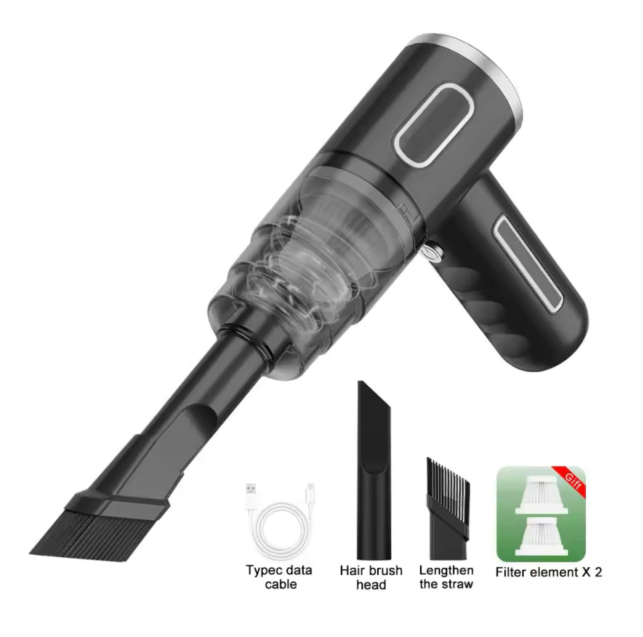 Portable Wireless Vacuum Cleaner - Powerful Mini Cleaning Machine